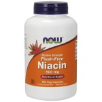 NOW Foods Niacin Flush-Free, 500mg (Double Strength) - 180 kapslí