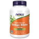 NOW Foods Ginkgo Biloba Double Strength, 120mg - 200 kapslí