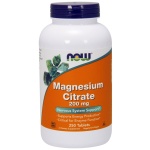 NOW Foods Magnesium Citrate, 200mg - 250 tab
