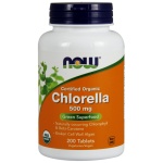 NOW Foods Chlorella, 500mg Organic - 200 tab