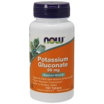 NOW Foods Potassium Gluconate, 99mg - 100 tab