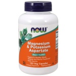 NOW Foods Magnesium & Potassium Aspartate with Taurine - 120 kaps.
