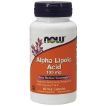 NOW Foods Alpha Lipoic Acid with Vitamins C&E, 100mg - 60 kapslí