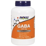 NOW Foods GABA with Vitamin B6, 500mg - 200 kapslí