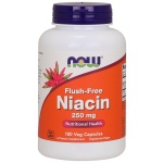NOW Foods Niacin Flush-Free, 250mg - 180 kapslí