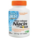 Doctor's Best Time-release Niacin with niaXtend, 500mg - 120 tab