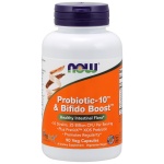 NOW Foods Probiotic-10 & Bifido Boost - 90 kapslí