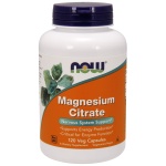 NOW Foods Magnesium Citrate, 400mg - 120 kapslí
