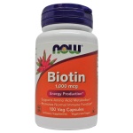 NOW Foods Biotin, 1000mcg - 100 kapslí