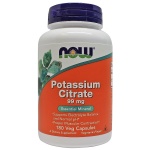 NOW Foods Potassium Citrate, 99mg - 180 kapslí