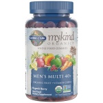 Garden of Life Mykind Organics Men’s Multi 40+ Gummies, Organic Berry – 120 vegan gummy drops