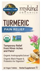 Garden of Life Mykind Organics Turmeric Pain Relief – 30 vegan tabs