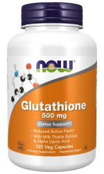 NOW Foods Glutathione, 500mg – 120 vcaps